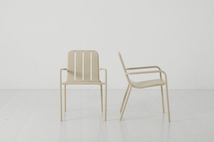 Garden Dining Chair 01 (Set of 2), Taupe