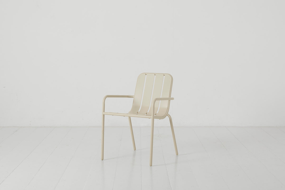 Garden Dining Chair 01 (Set of 2), Taupe