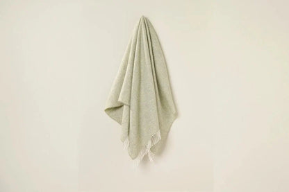 Herringbone Throw Light Sage image 01