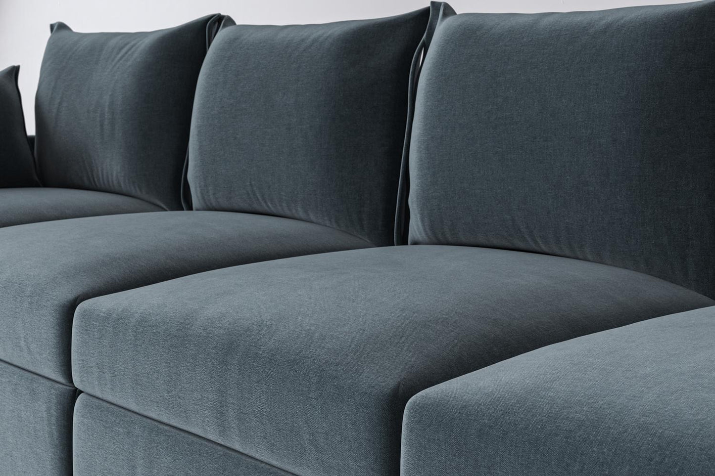 Model 06 Corner Sofa with Ottoman, Hydro
