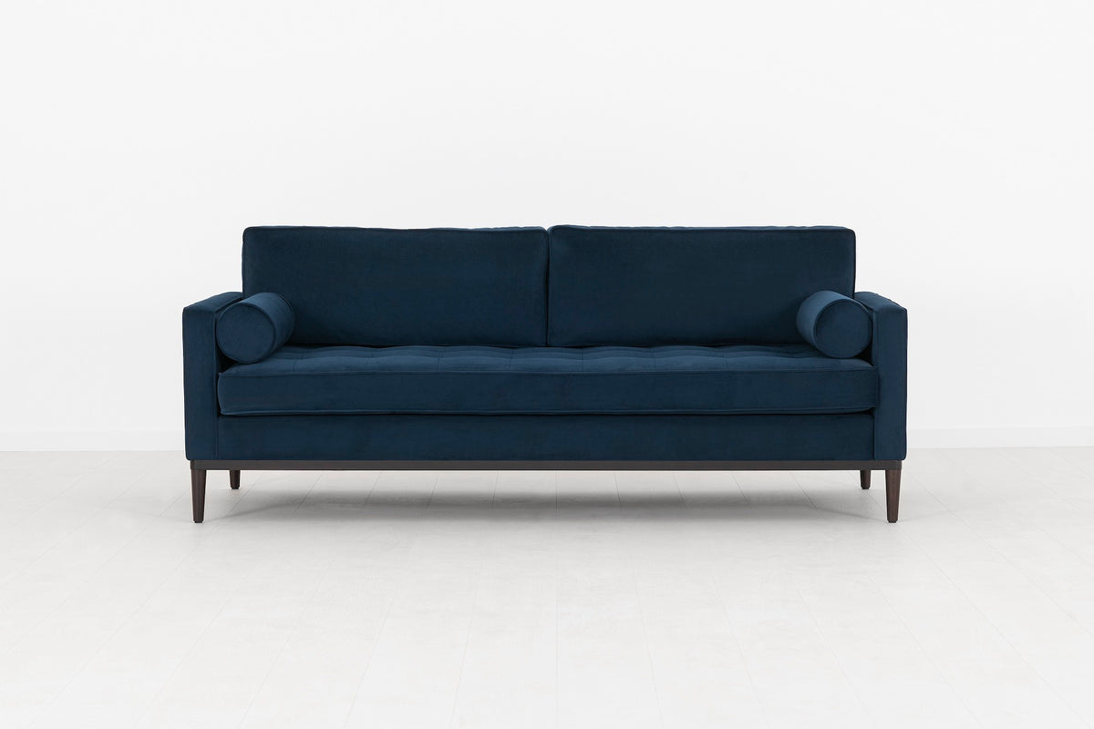 Model 02 Sofa Bed 3 Seater, Indigo