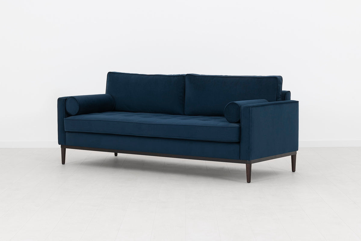 Model 02 Sofa Bed 3 Seater, Indigo