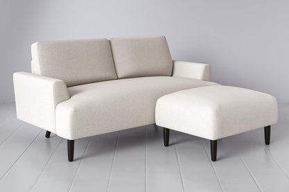 Model 05 2-Seater Sofa with ottoman, Ivory
