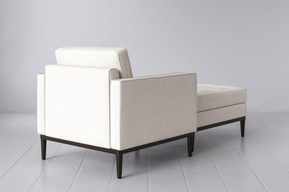 Model 02 Chaise Longue, Ivory