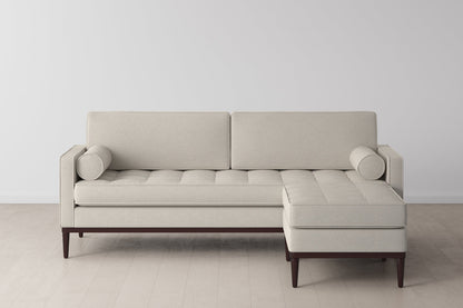 Model 02 3-Seater Sofa with Ottoman, Ivory