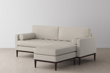 Model 02 3-Seater Sofa with Ottoman, Ivory