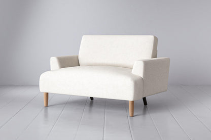 Model 05 Loveseat, Oak / Ivory