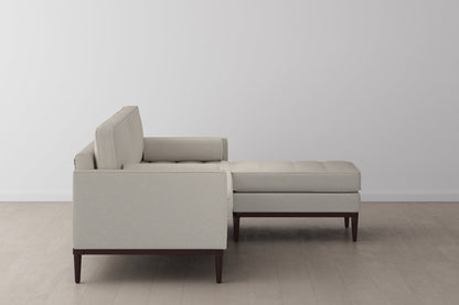 Model 02 3-Seater Sofa with Ottoman, Ivory