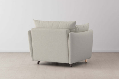 Model 08 Chair Bed Single Sofa Bed, Oak / Ivory