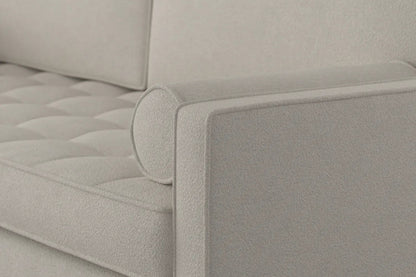 Model 02 3-Seater Sofa with Ottoman, Ivory