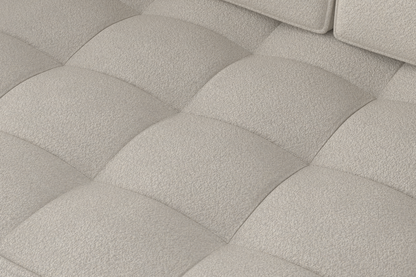 Model 02 3-Seater Sofa with Ottoman, Ivory