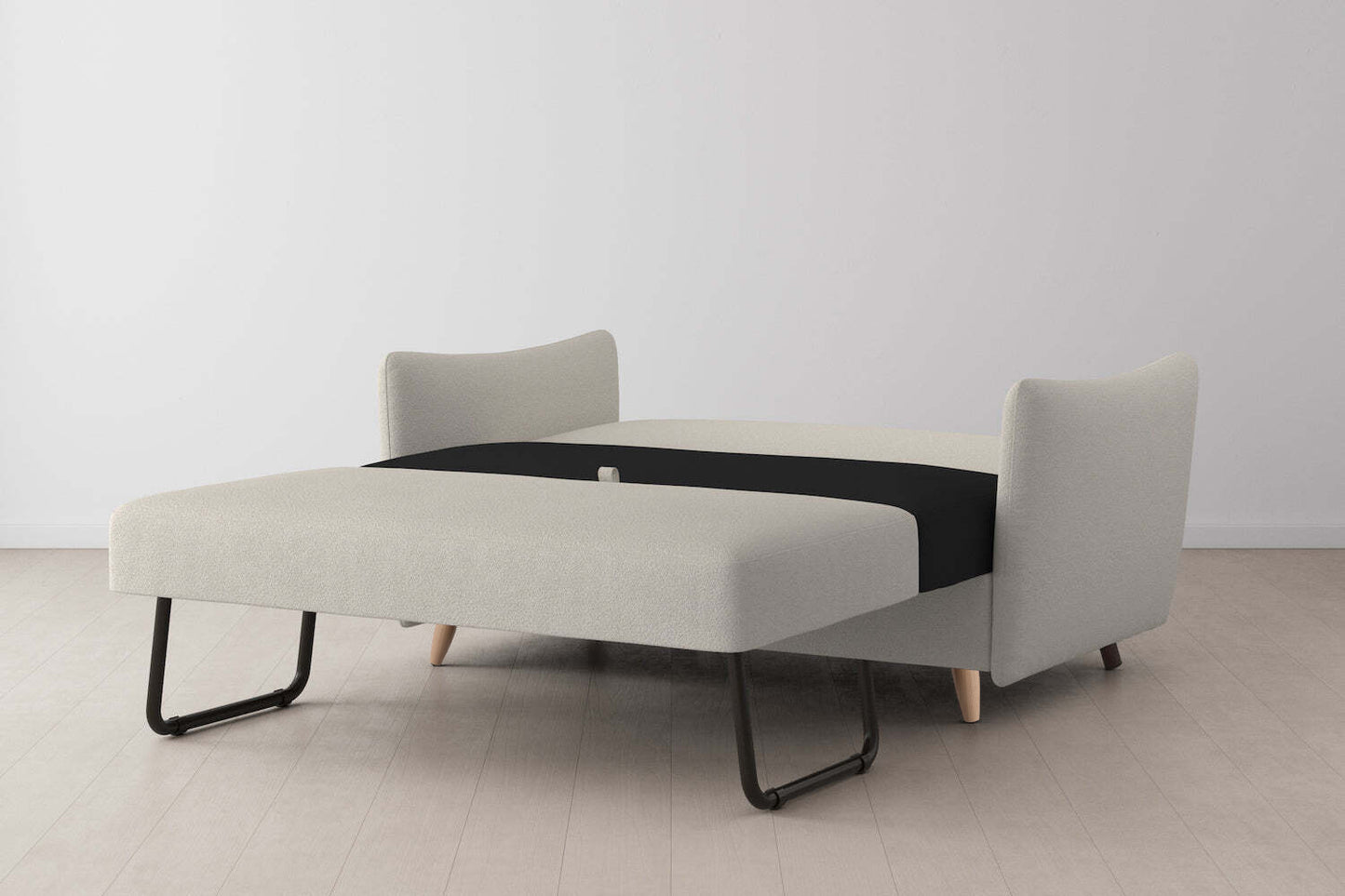 Model 08 Sofa Bed 2 Seater, Oak / Ivory