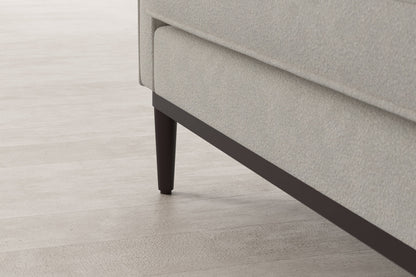 Model 02 2-Seater Sofa with Ottoman, Ivory