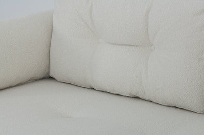Model 04 Sofa Bed 3 Seater, Ivory