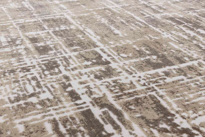 Kuza Abstract Beige Rug, 200x290