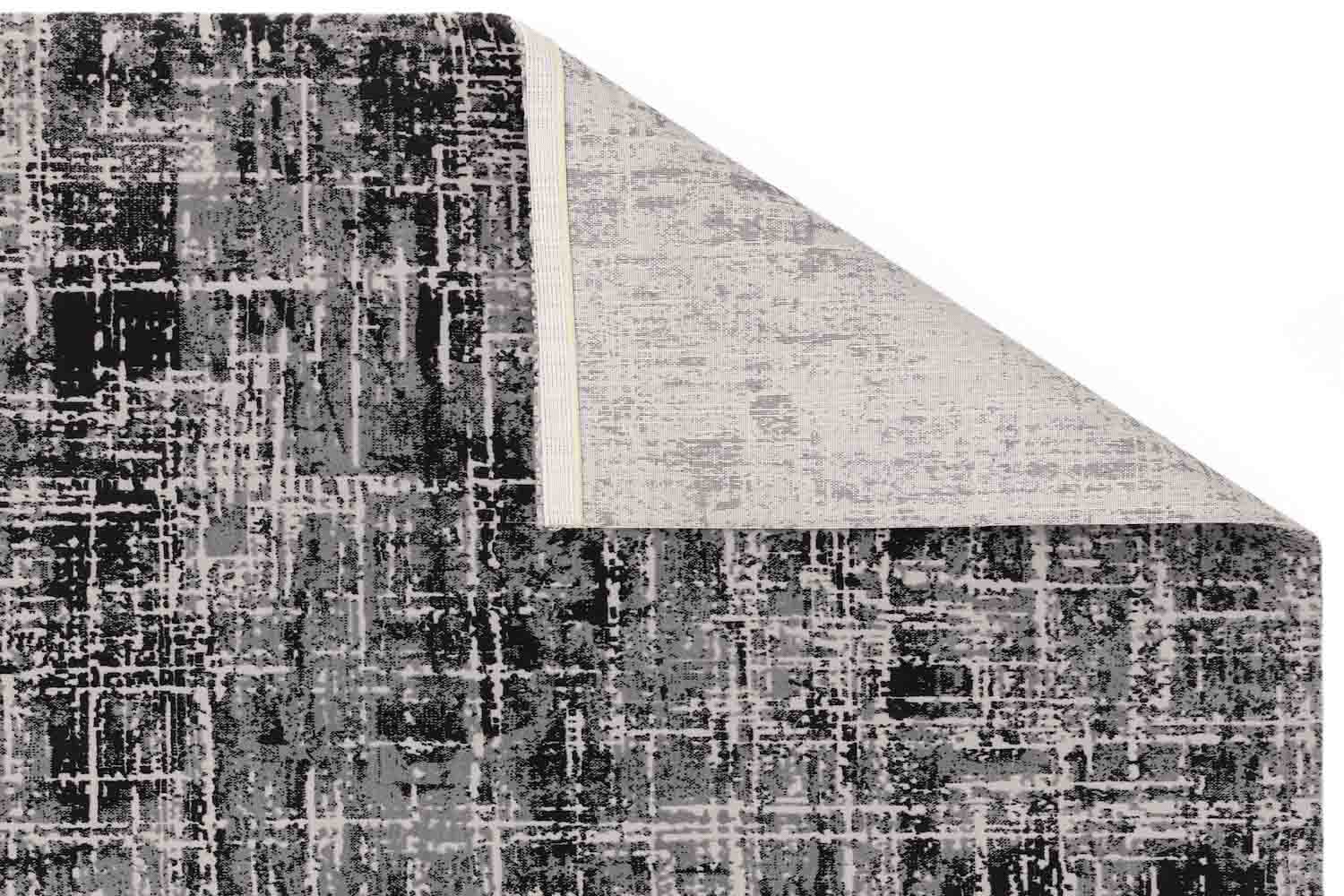 Kuza Abstract Black Rug | Patterned Rugs | Black Rug | Swyft