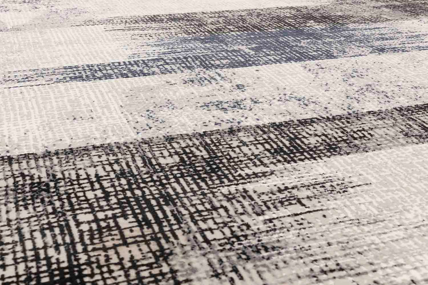 Kuza Lines Blue Rug