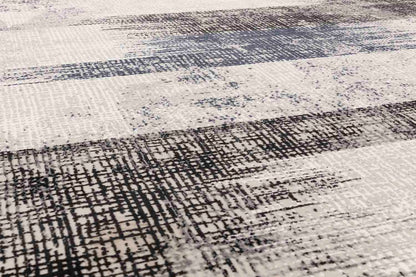 Kuza Lines Blue Rug, 160x230