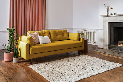 Model 04 Sofa Bed 3 Seater, Mustard