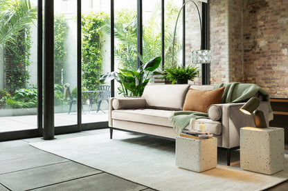 Model 02 Sofa Bed 3 Seater, Bone