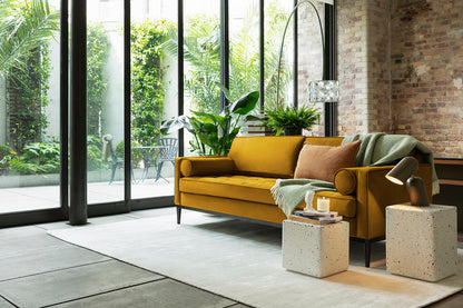 Model 02 3-Seater Sofa, Mustard