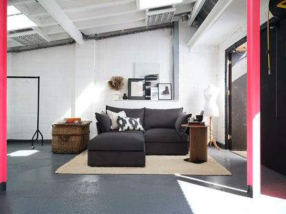 Model 06 2-Seater Left Chaise Sofa, Charcoal