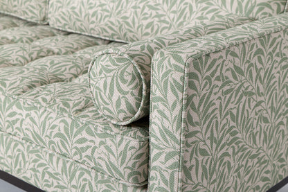 Model 02 3-Seater Sofa with Ottoman, Willow