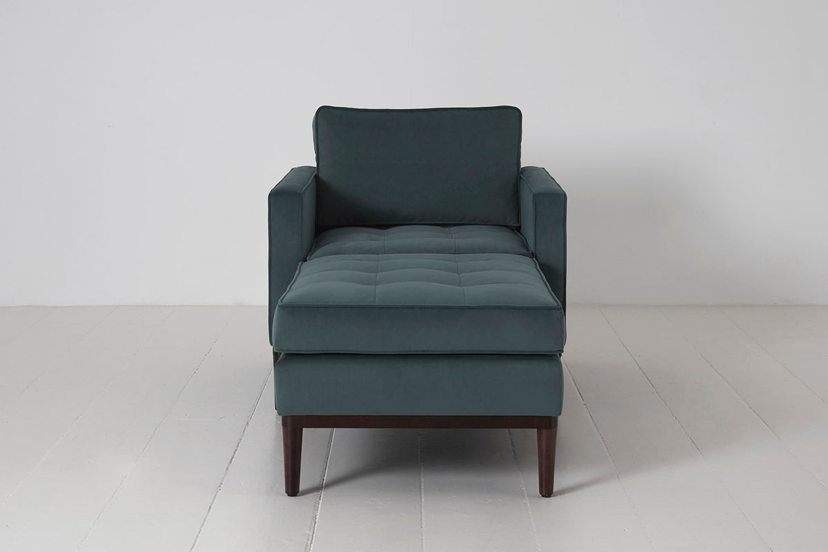 Model 02 Armchair, Petrol