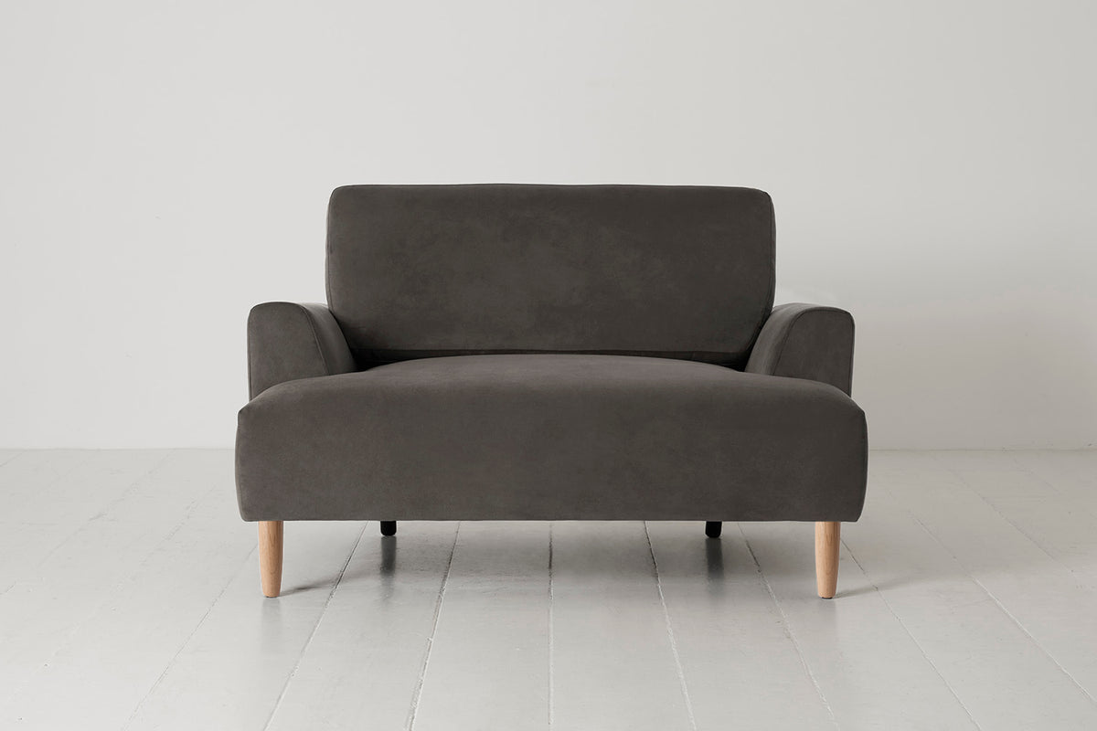 Model 05 Loveseat, Oak / Elephant