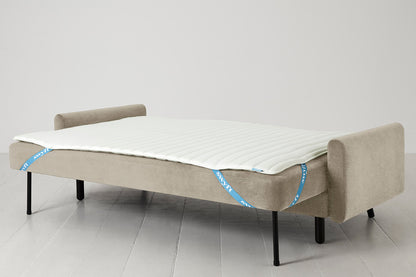 Model 04 Sofa Bed 3 Seater, Flax