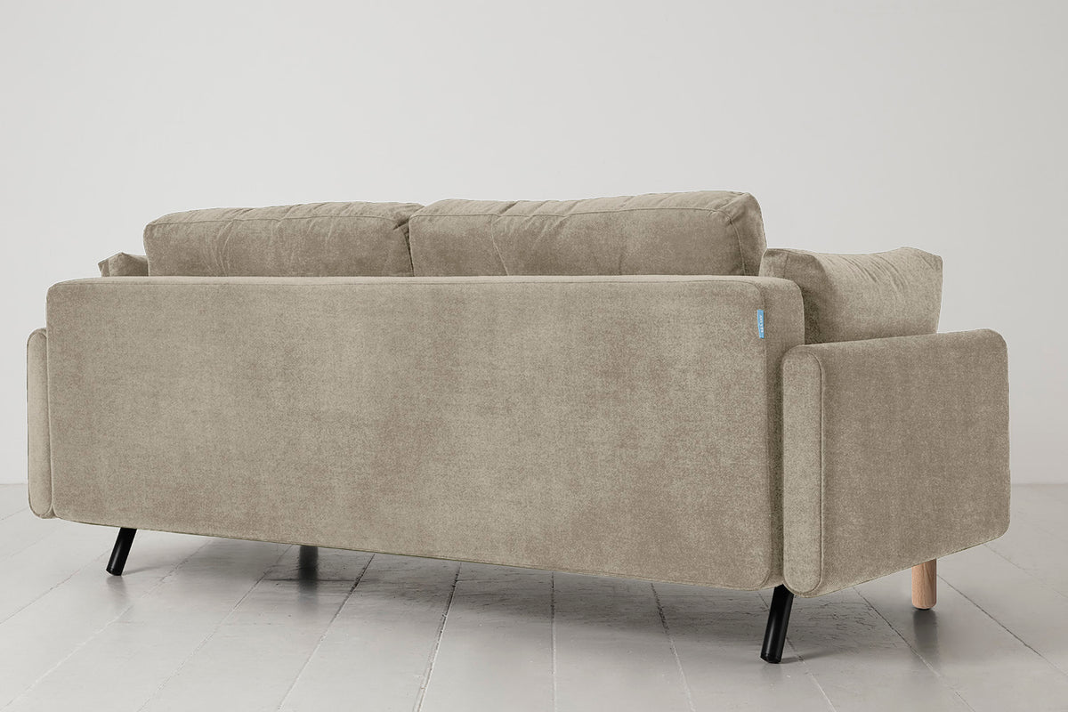 Model 04 Sofa Bed 3 Seater, Oak / Flax