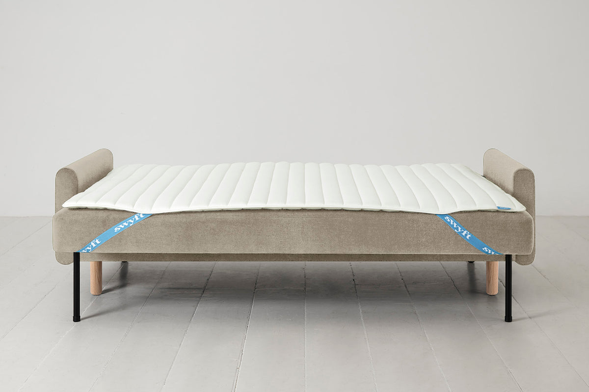 Model 04 Sofa Bed 3 Seater, Oak / Flax