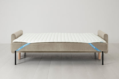 Model 04 Sofa Bed 3 Seater, Oak / Flax