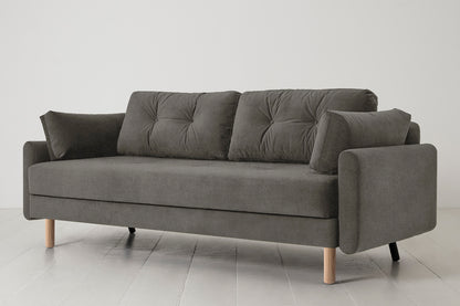 Model 04 Sofa Bed 3 Seater, Oak / Mink