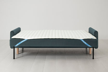 Model 04 Sofa Bed 3 Seater, Oak / Petrol