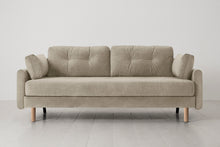 Model 04 Sofa Bed 3 Seater, Oak / Flax
