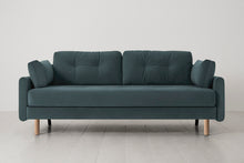 Model 04 Sofa Bed 3 Seater, Oak / Petrol