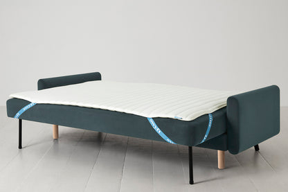 Model 04 Sofa Bed 3 Seater, Oak / Petrol