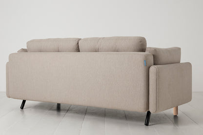 Model 04 Sofa Bed 3 Seater, Oak / Pumice