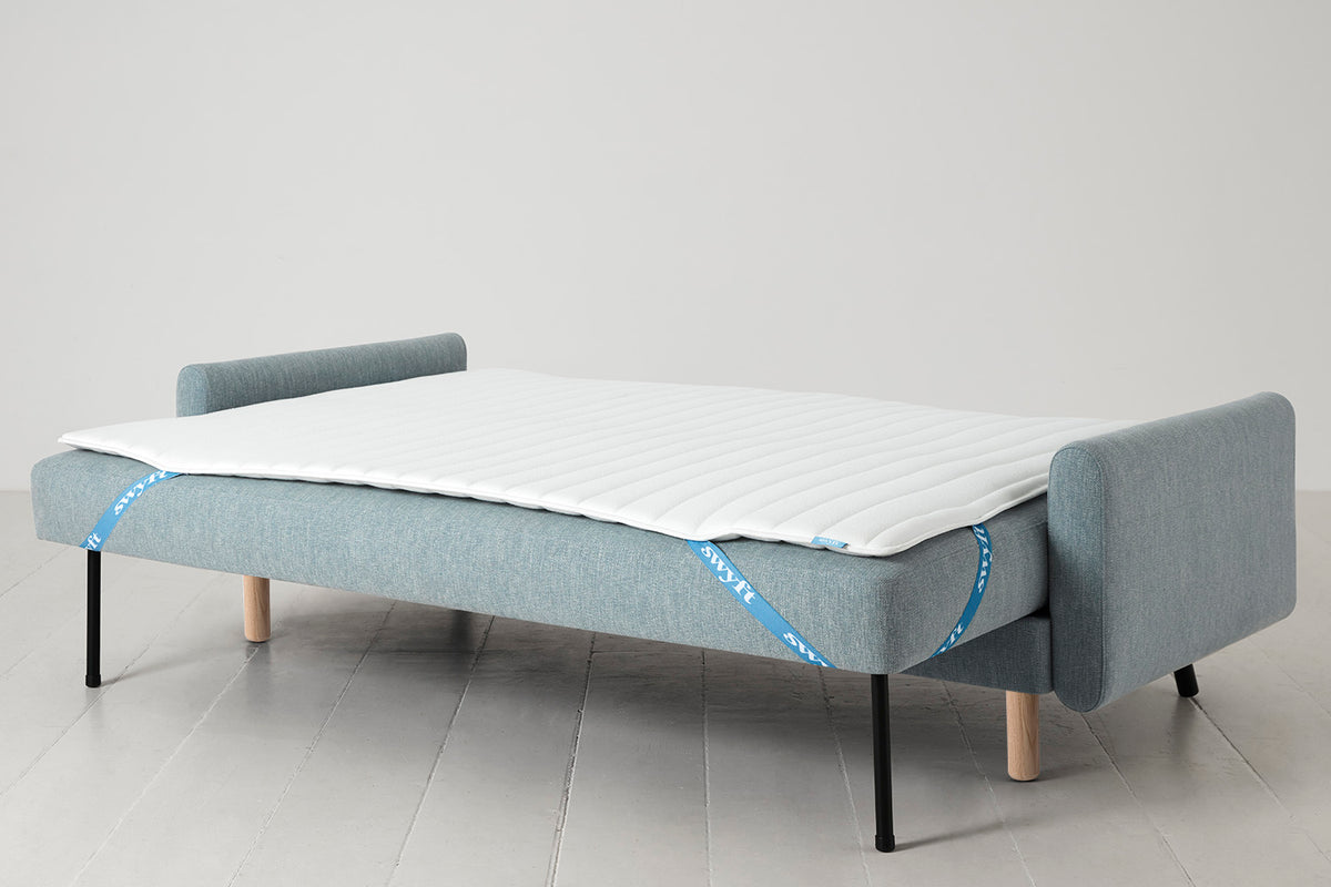Model 04 Sofa Bed 3 Seater, Oak / Seaglass