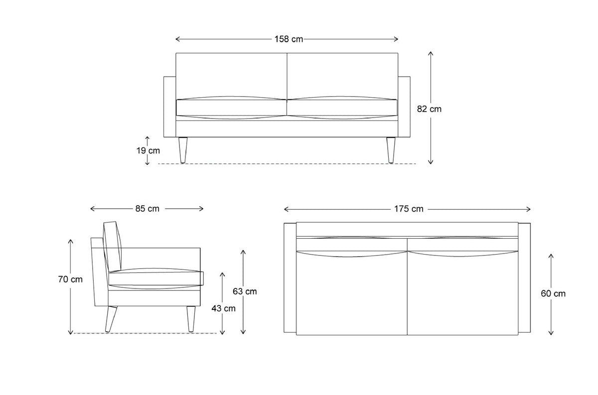 Model 01 2 Seater Sofa