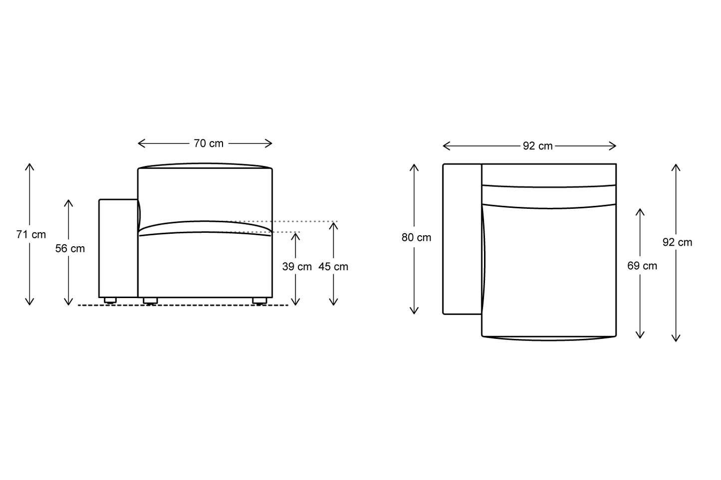 Model 03 Left Arm Sofa Module