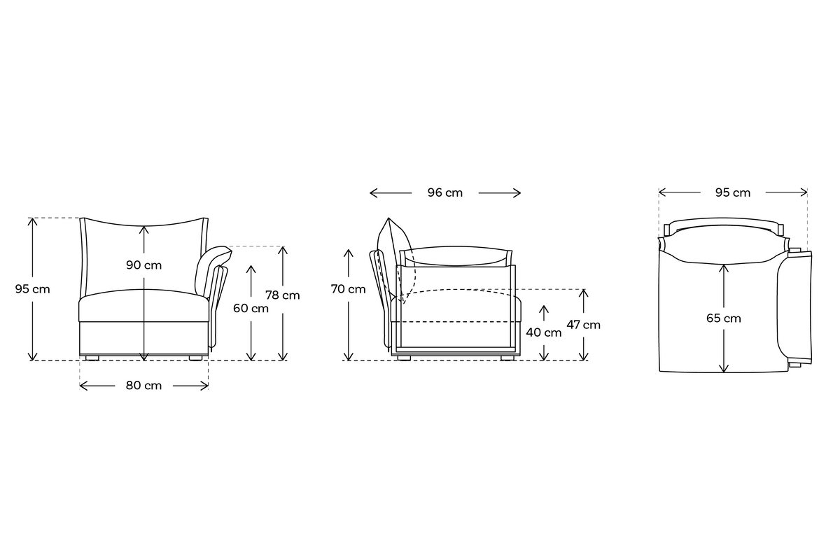 Model 06 Right Arm Module sofa