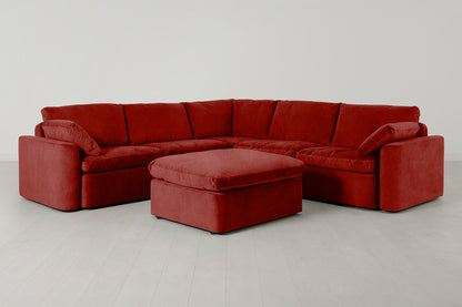 Model 13 Corner Sofa with Ottoman, Harissa