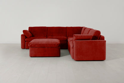 Model 13 Corner Sofa with Ottoman, Harissa