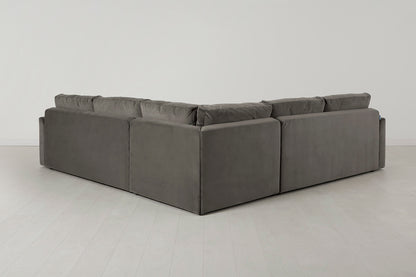 Model 13 Corner Sofa with Ottoman, Elephant