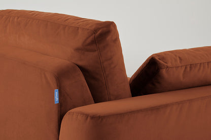 Model 13 2-Seater Left Chaise Sofa, Umber