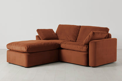 Model 13 2-Seater Left Chaise Sofa, Umber