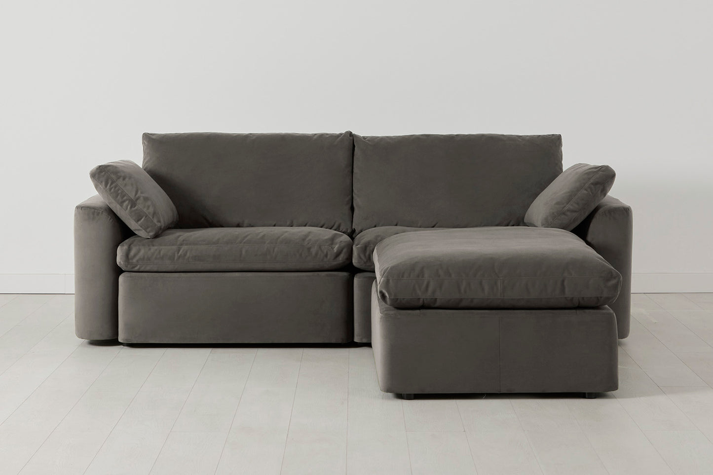 Model 13 3-Seater Right Chaise Sofa, Elephant