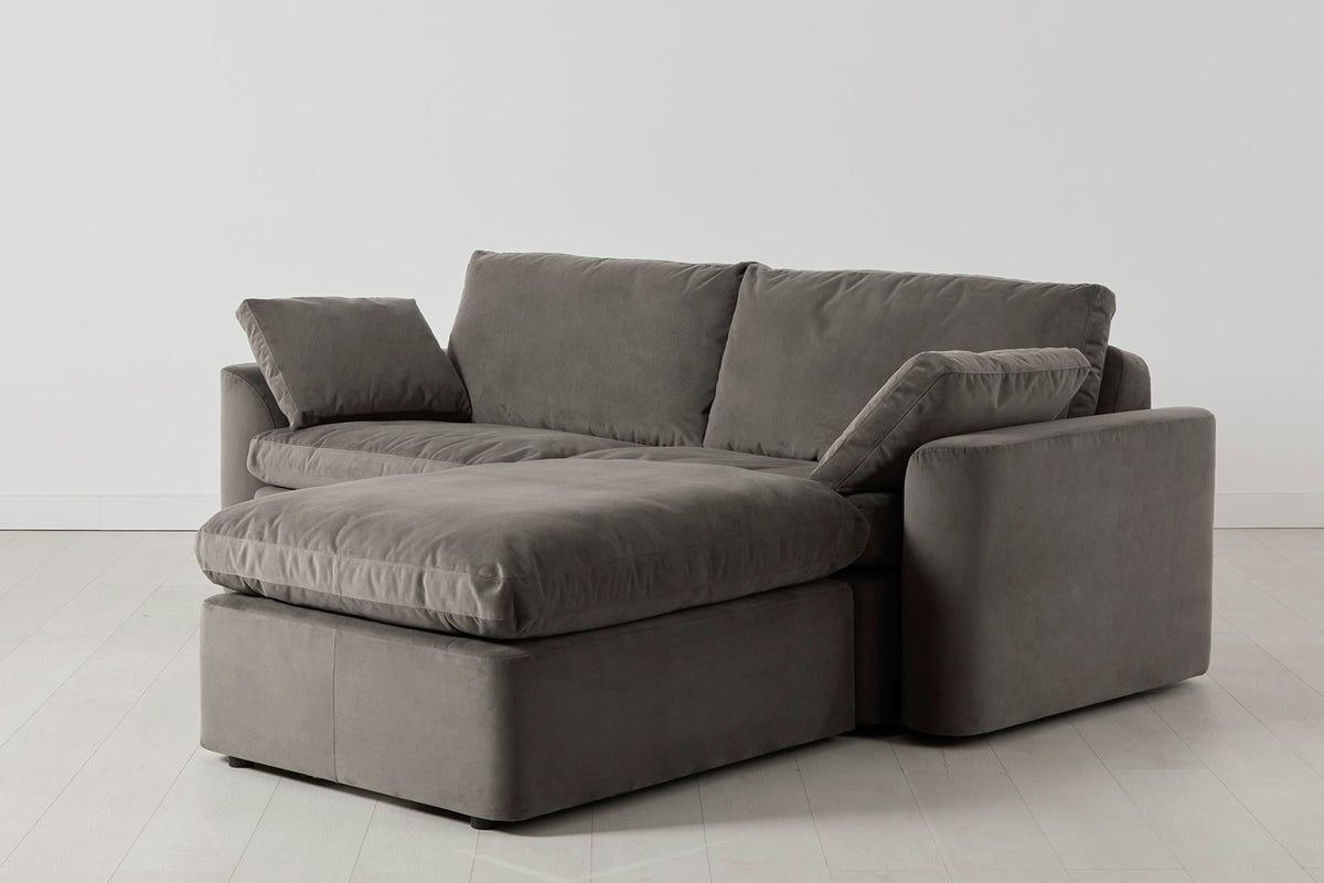 Model 13 3-Seater Right Chaise Sofa, Elephant